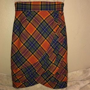 Plenty plaid skirt Anthropologie  6